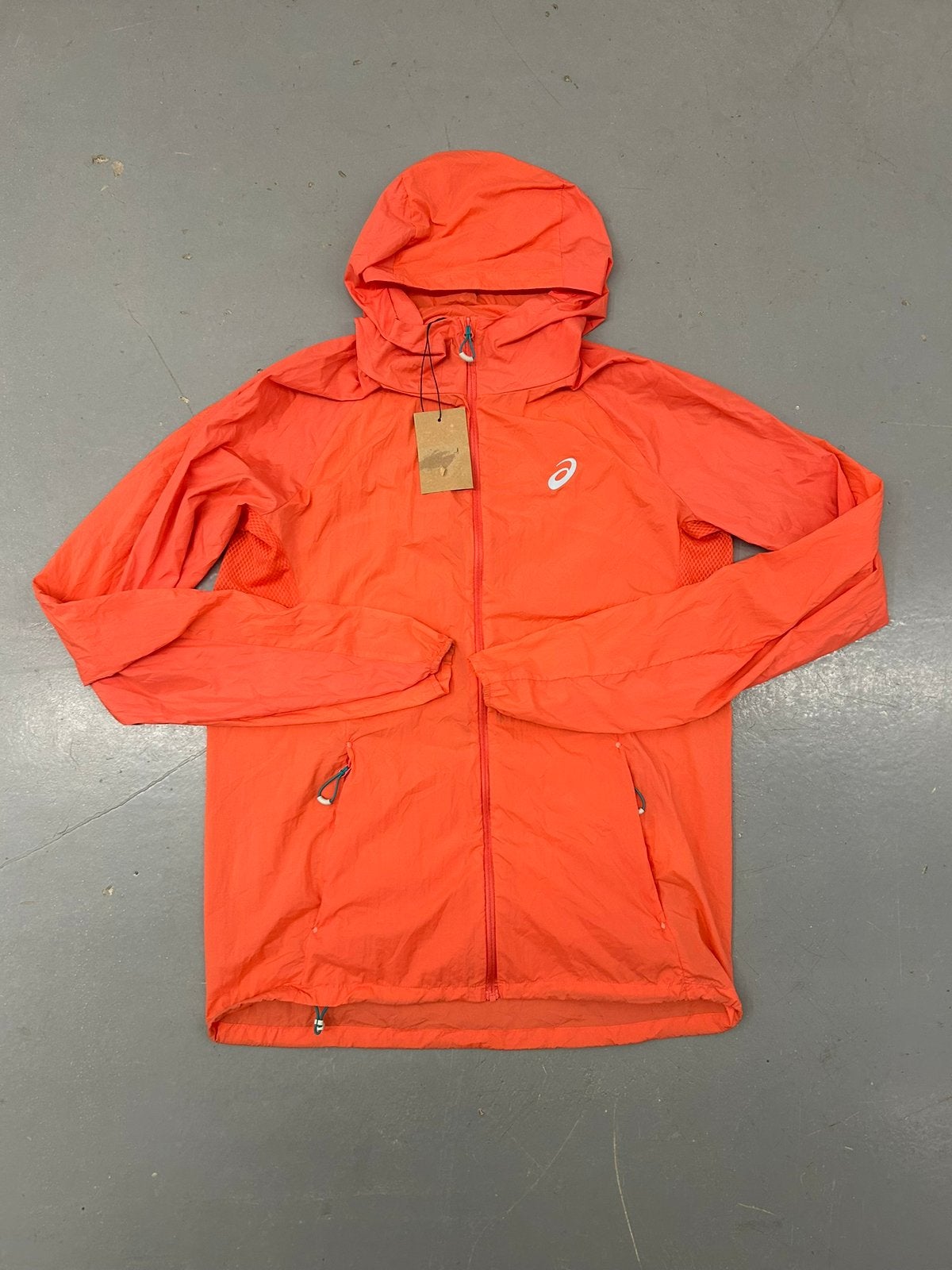Asics lite show jas oranje maat s (origineel), Ophalen of Verzenden, Zo goed als nieuw, Oranje, Voetbal