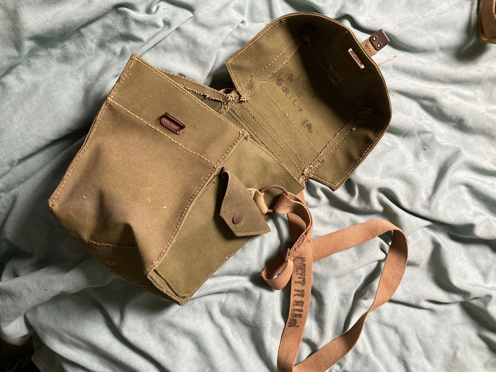 Lichtgewicht gasmaskertas WO2 - Engels, Ophalen of Verzenden, Landmacht, Engeland, Overige typen