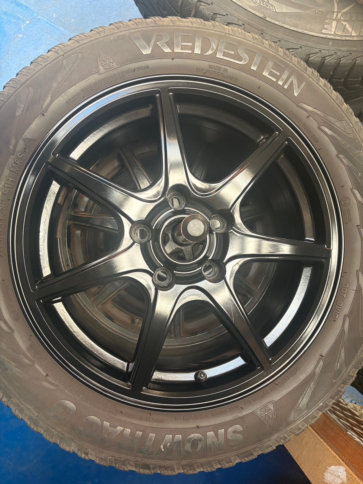 5x114.3 - 16 inch zwarte velgen, Ophalen, Gebruikt, Velg(en), 16 inch