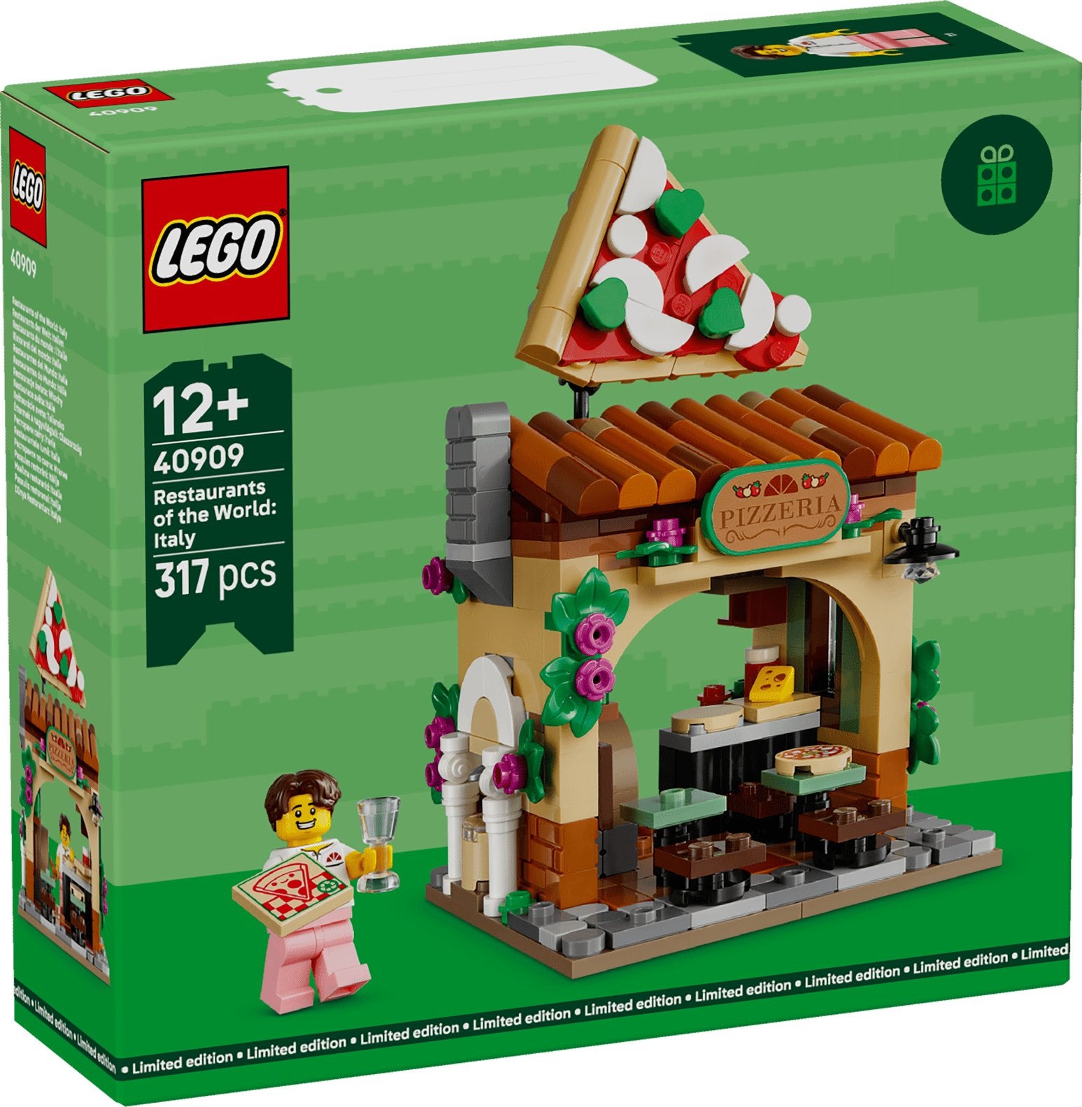 Lego 40909 Restaurants of the World: Italy GWP, Overige thema's, Lego, Nieuw, Ophalen of Verzenden