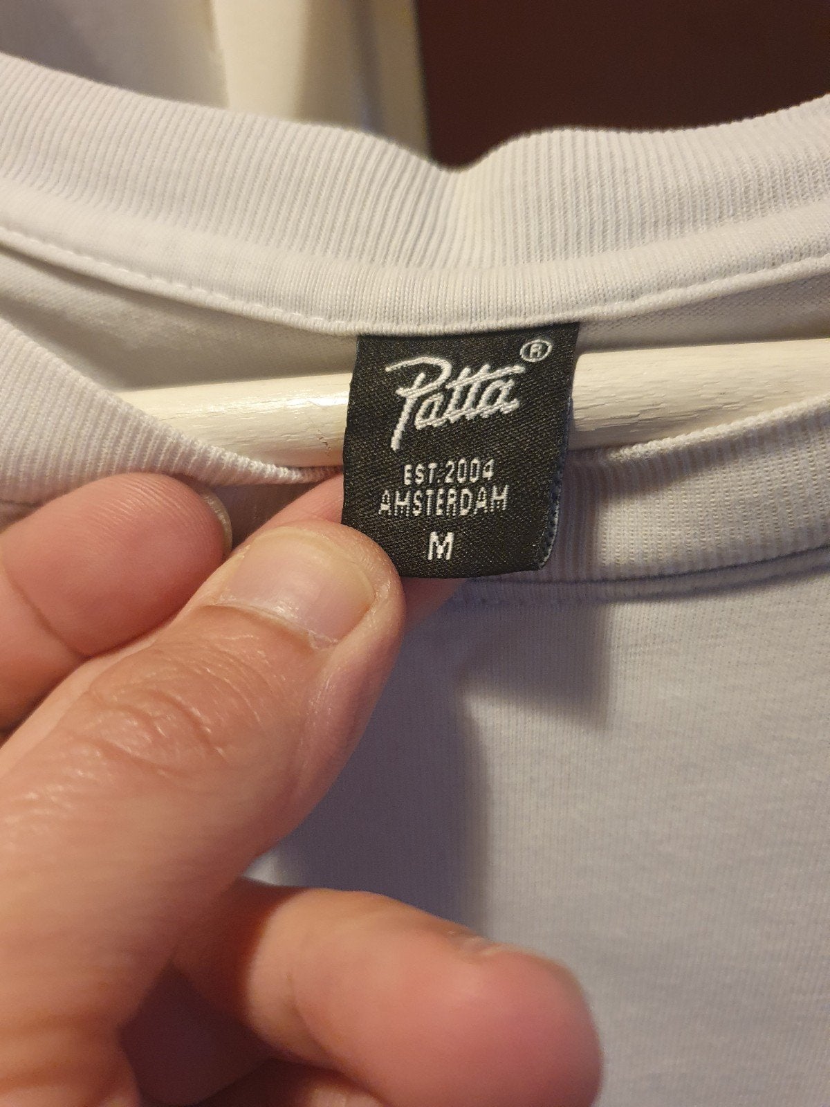 Patta Amsterdam T-Shirt - Maat M, Ophalen, Maat 48/50 (M), Wit, Zo goed als nieuw