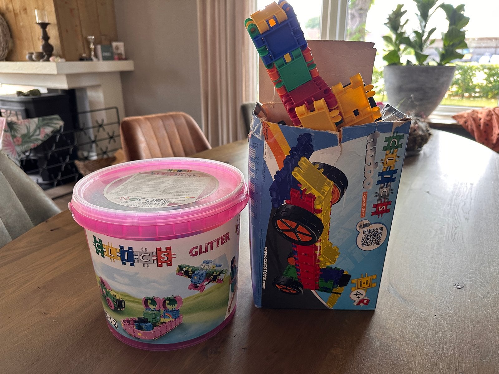Clics Glitter en Clics Turbo Auto Bouwsets, Ophalen, Gebruikt, Overige merken