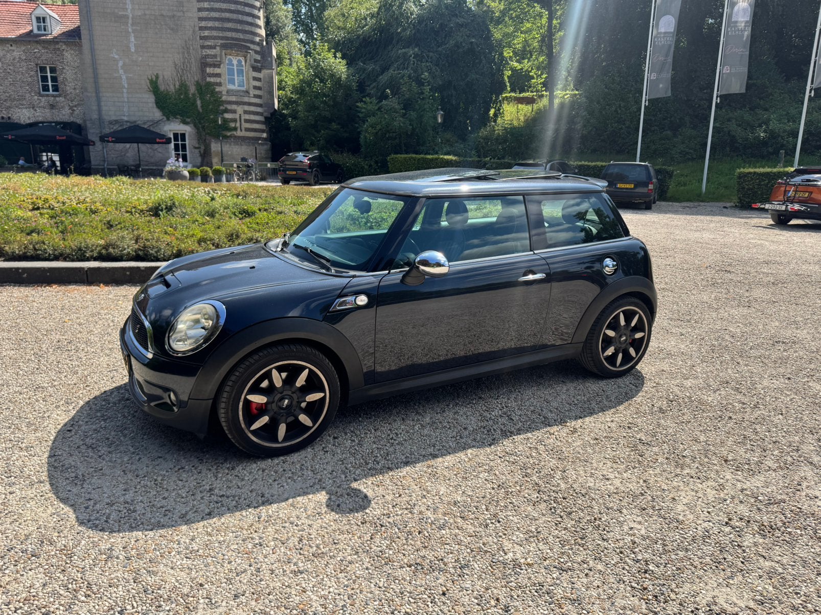 Mini 1.6 16V Cooper S 128KW 2008 Zwart, Auto's, Voorwielaandrijving, 4 cilinders, 4 stoelen, Handgeschakeld