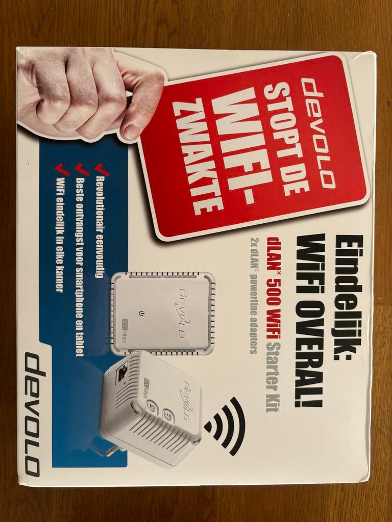 Devolo dLAN 500 WiFi Starter Kit, Ophalen of Verzenden, Gebruikt, Router