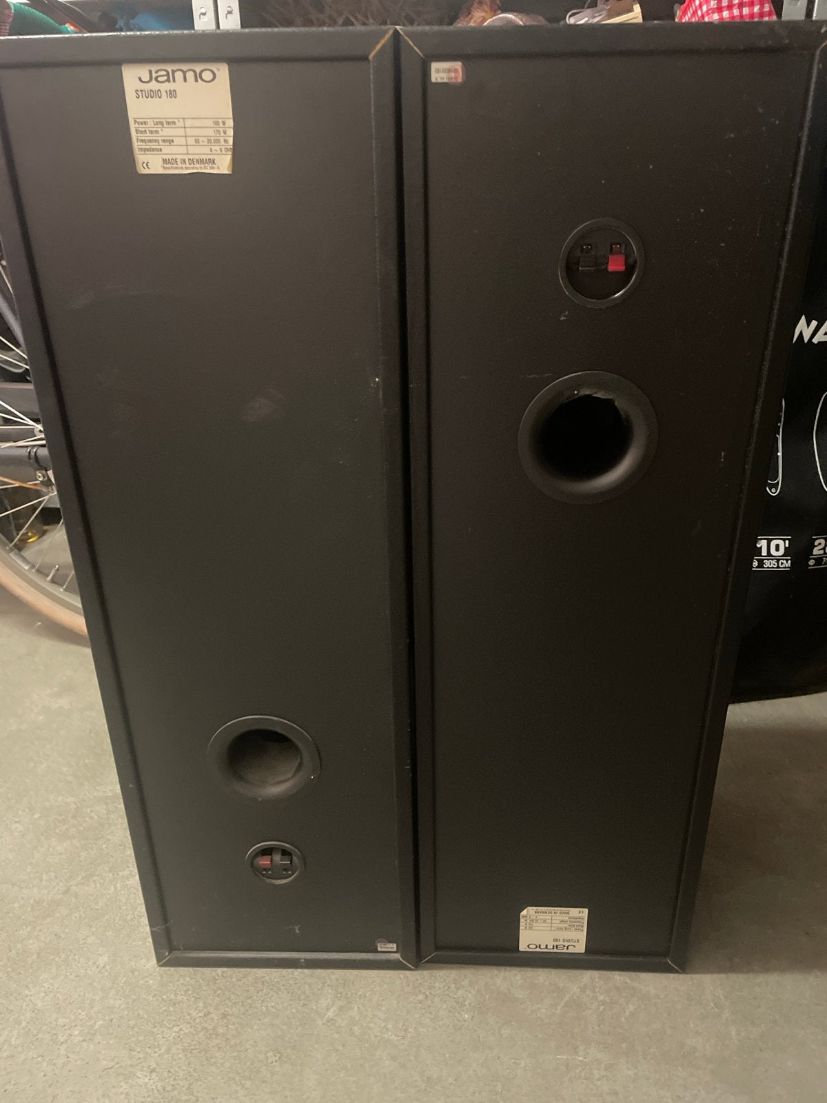 2x Jamo Studio 180 Vloerstaande Luidsprekers, Ophalen, Vloerstaande luidspreker, Gebruikt, 60 tot 120 watt