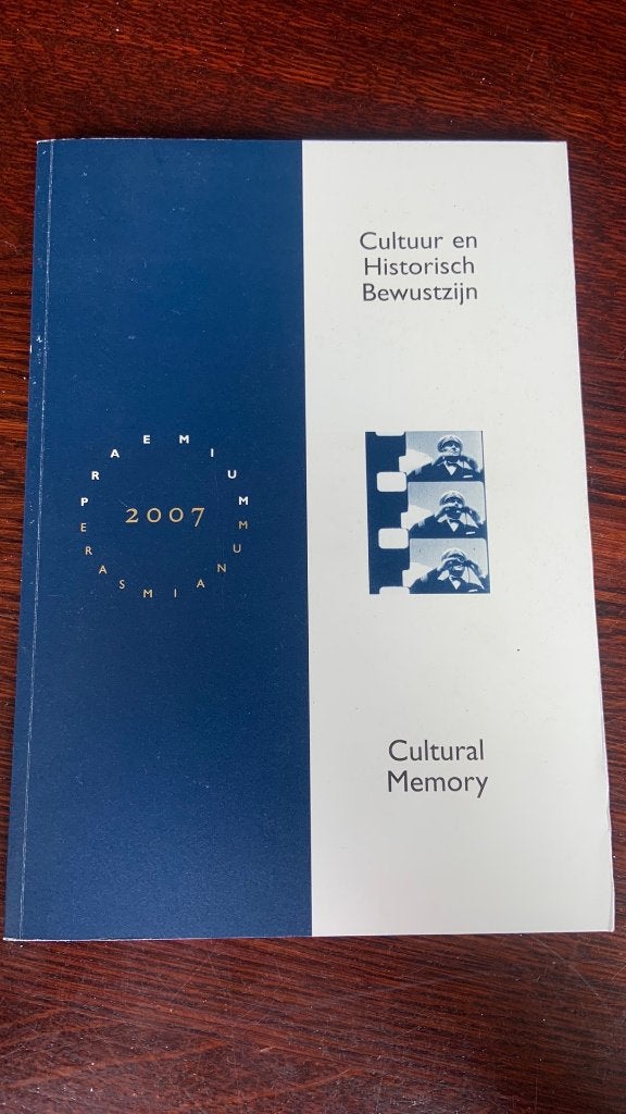 Cultuur en historisch bewustzijn- Cultural Memory, Ophalen of Verzenden, Zo goed als nieuw, Europa