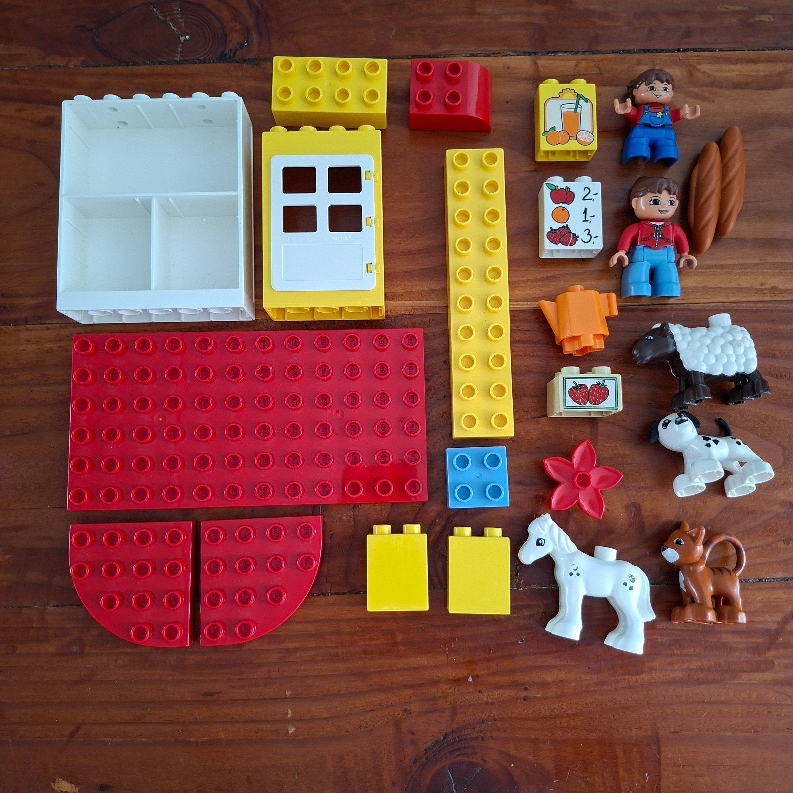 Duplo set, blokken met figuren en dieren, Ophalen, Gebruikt, Overige merken