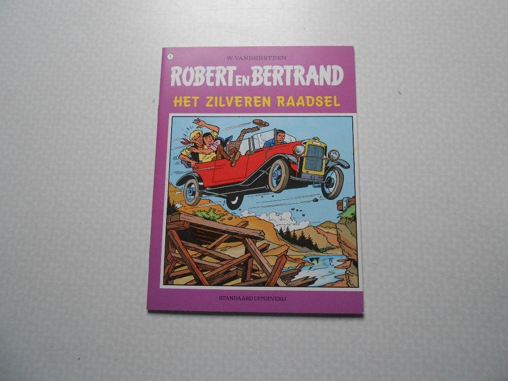 Robert en Bertrand 9 Het zilveren raadsel 1975 1 ste druk., Boeken, Willy Vandersteen, Eén stripboek, Nieuw, Ophalen of Verzenden