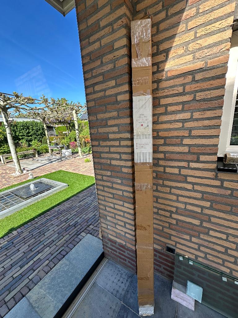 Hordeur plissé (splinternieuw), Doe-het-zelf en Verbouw, Deuren en Horren, 120 cm of meer, Hordeur, Nieuw, Ophalen of Verzenden