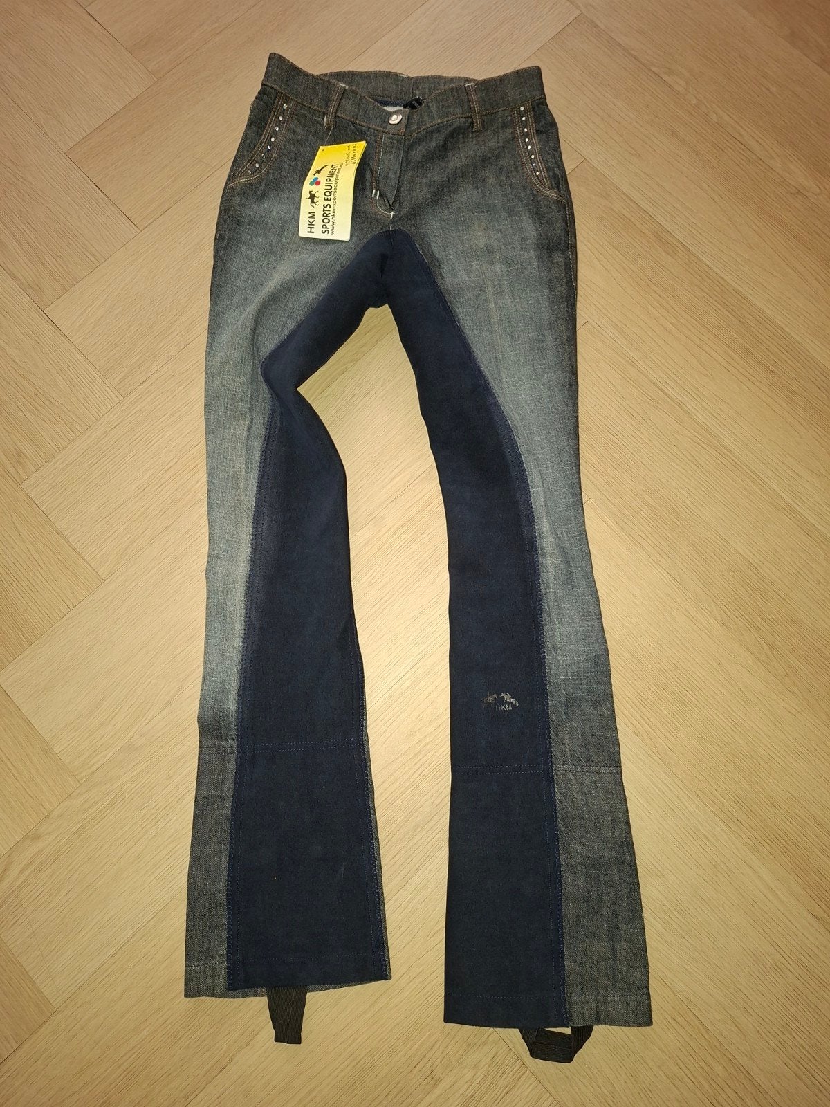 Jodhpur demin rijbroek HKM- Maat 36 (S) nieuw!, Blauw, HKM Sports Equipment, Ophalen of Verzenden, Zo goed als nieuw