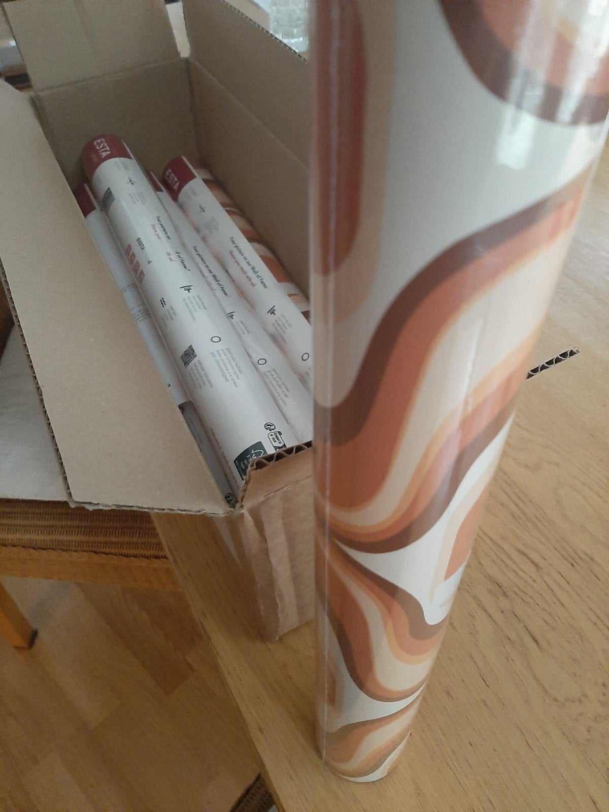5 Rollen behang nieuw, Meerkleurig, Ophalen of Verzenden, Renovlies, Esta Home
