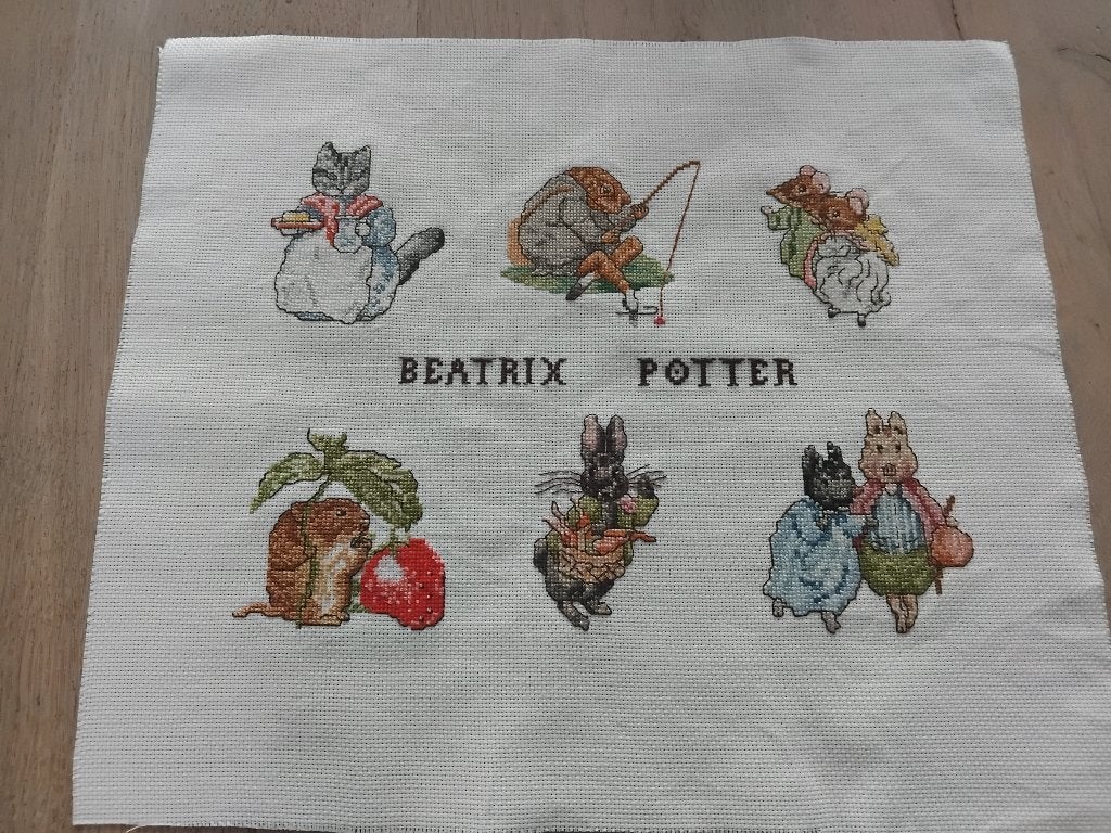 borduurwerk Beatrix Potter Handwerk, Ophalen of Verzenden, Nieuw, Handborduren, Borduurpakket