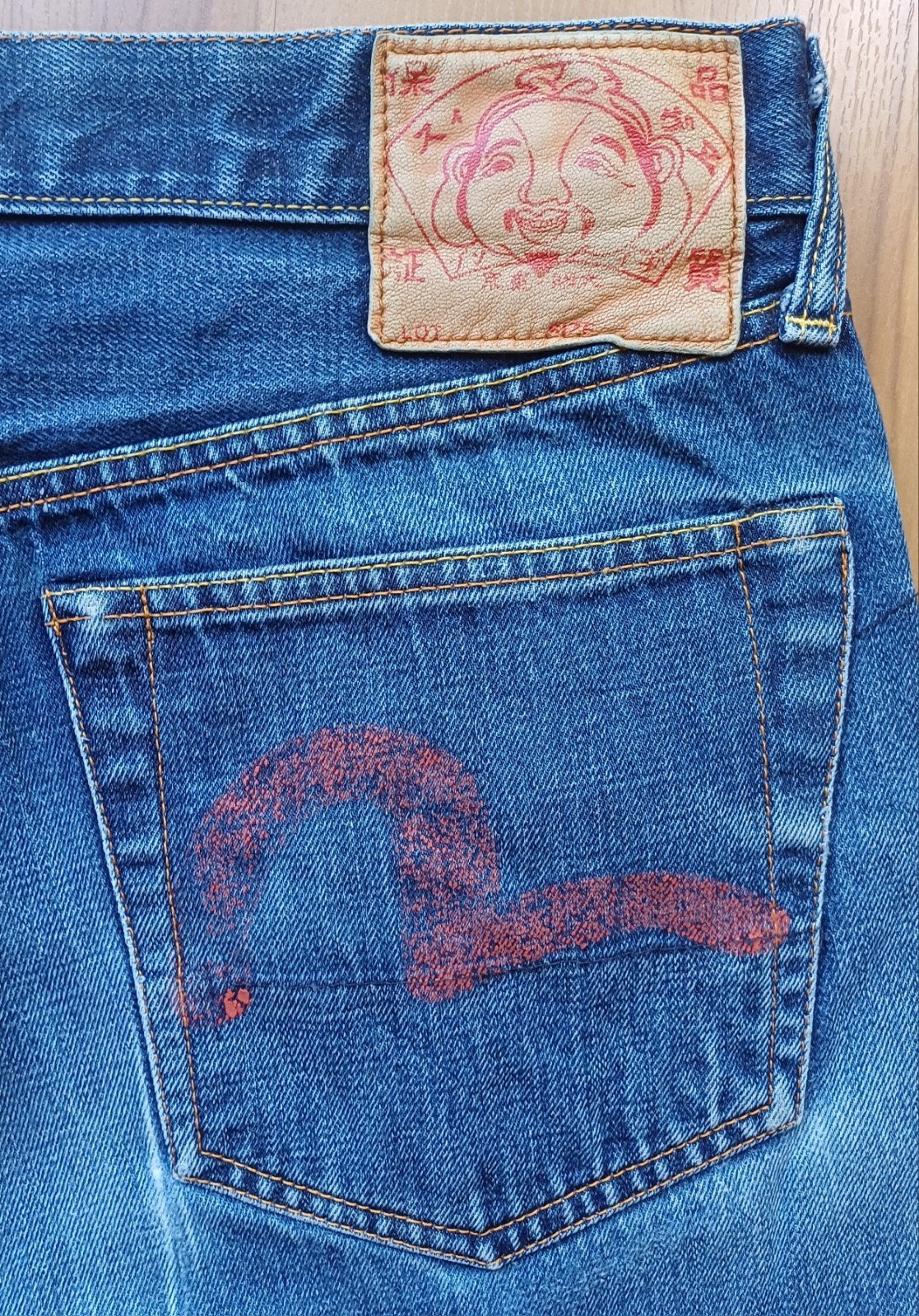 Evisu Jeans W32 - Vintage, Ophalen, Blauw, W32 (confectie 46) of kleiner, Evisu