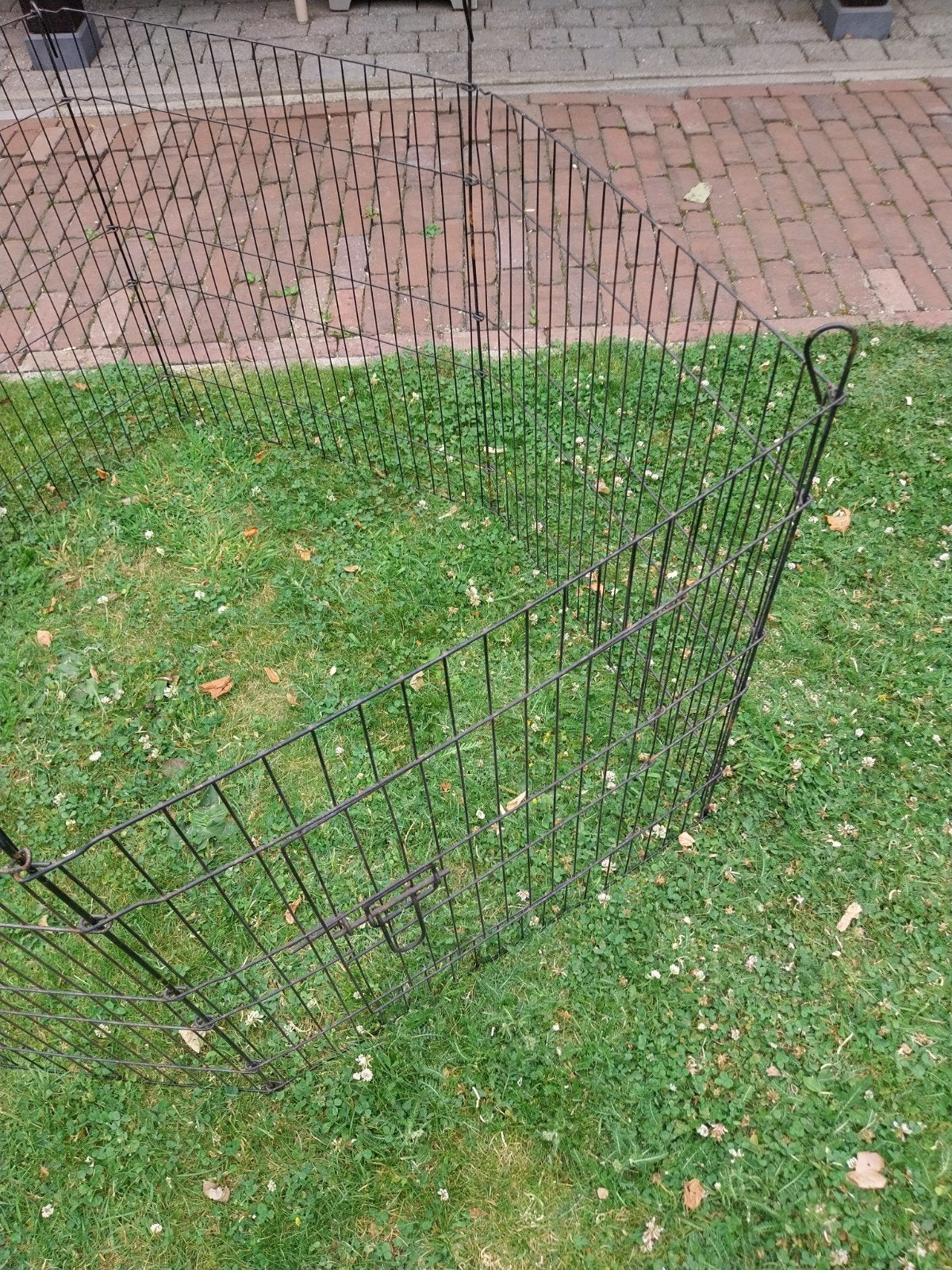 Konijnenren, zwart, 6 delen (2), Dieren en Toebehoren, Knaagdieren en Konijnen | Hokken en Kooien, Ophalen, Konijn, Ren, 110 cm of meer
