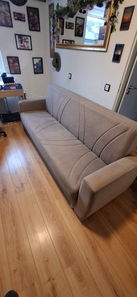 Comfortabele slaapbank met opbergruimte, Modern, functioneel, Tweepersoons, 75 tot 100 cm, Ophalen of Verzenden