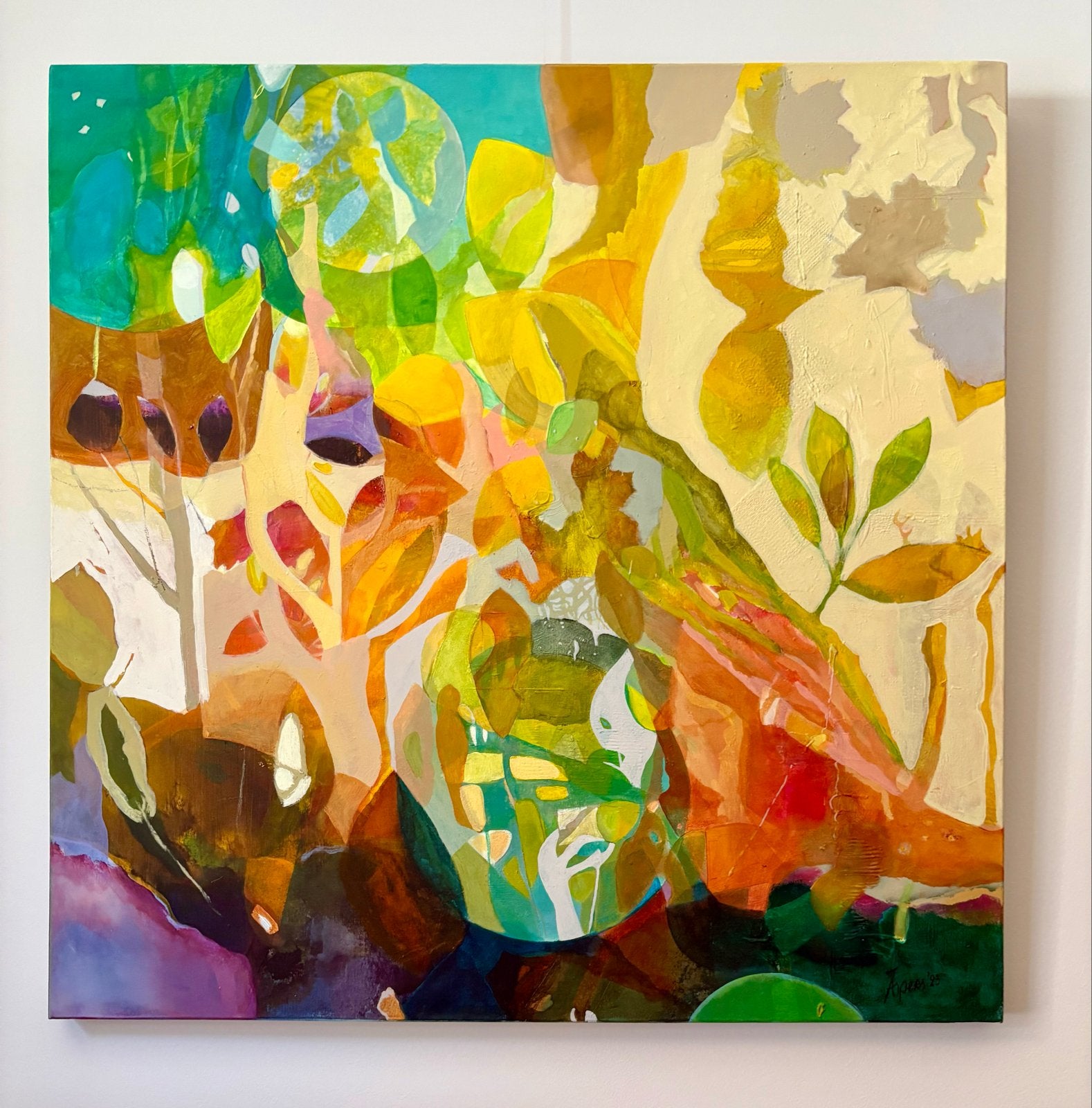 DreamForest X - Levendig Abstract Schilderij, Ophalen of Verzenden