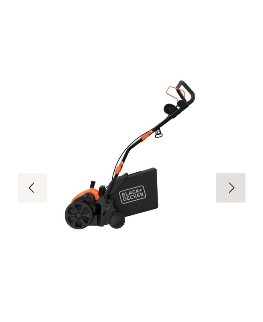 Te huur; Black+Decker Verticuteermachine 32cm 1200W, Ophalen of Verzenden, Nieuw, Elektrisch, Black+Decker
