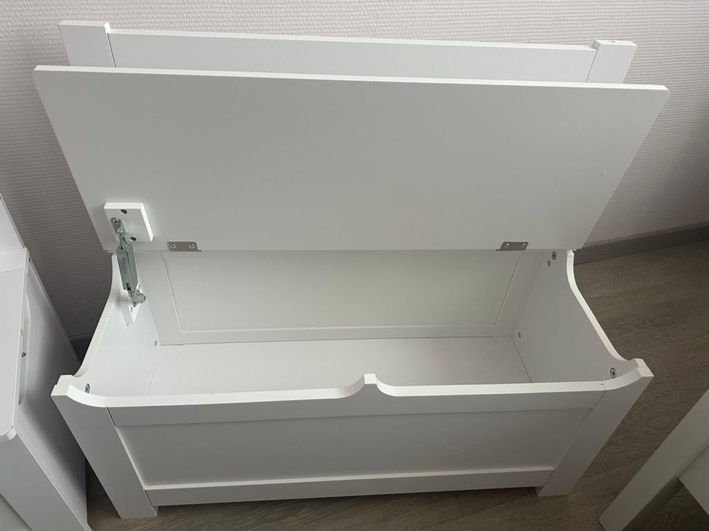 Witte speelgoedkist / bankje met rugleuning, Kinderen en Baby's, Ophalen, Gebruikt, Overige typen
