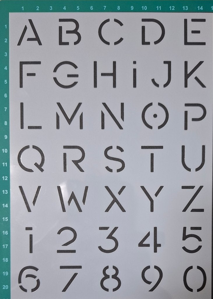Deco stencil A5 nr 11 letter en cijfers scrapbooking NIEUW, Overige typen, Onbekend, Nieuw, Ophalen of Verzenden