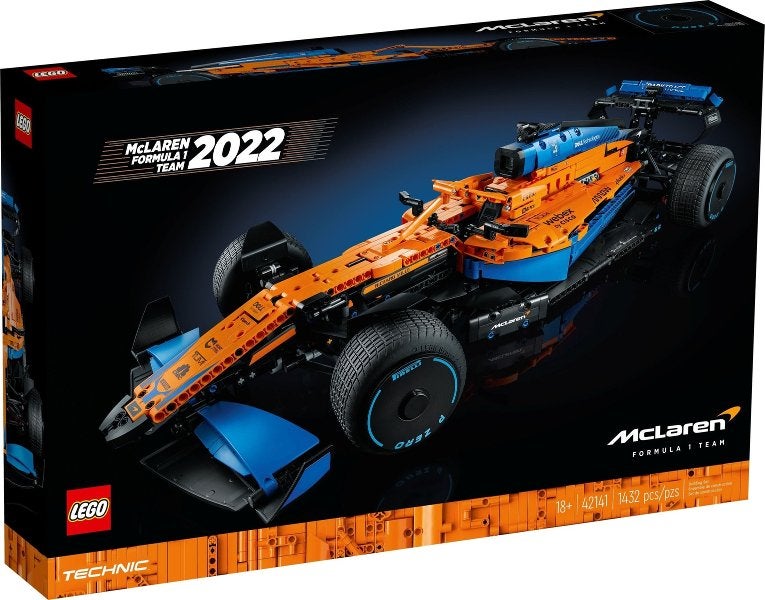 Lego Technic 42141 McLaren Formula 1 Team 2022 Race Car