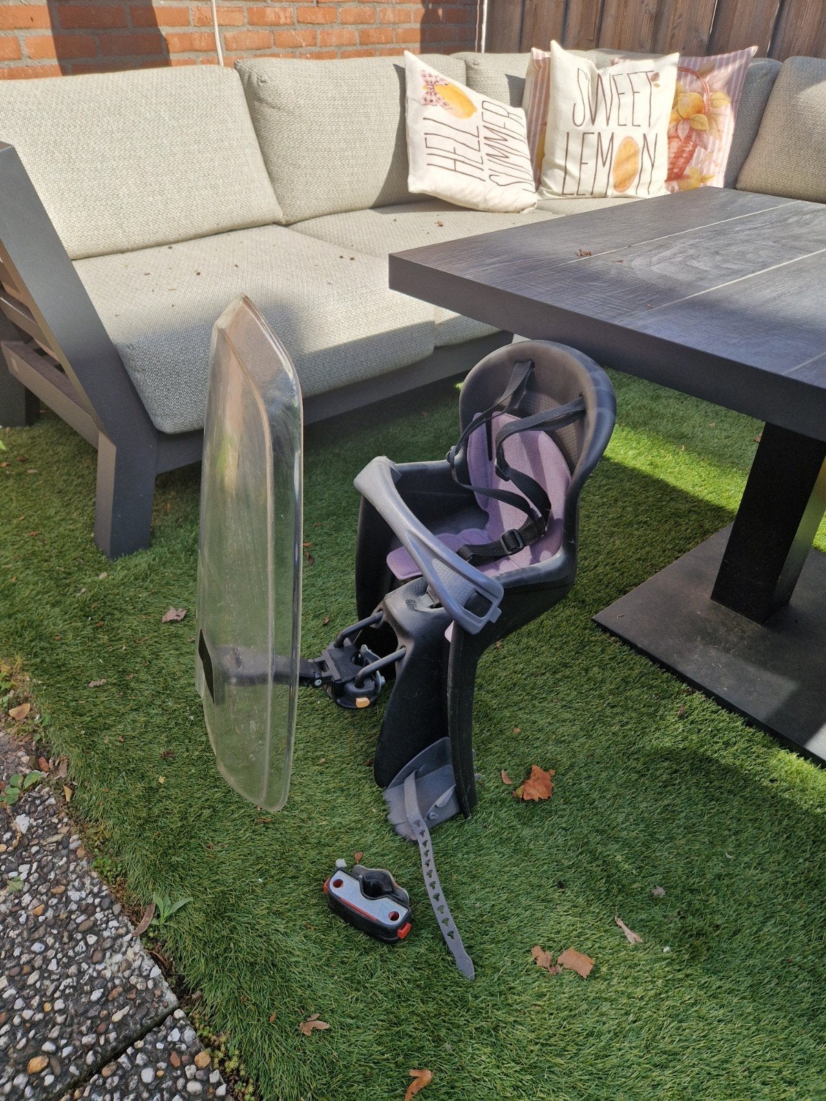 Polisport Bilby fietsstoel voor met windscherm en beugel, Voorzitje, Ophalen of Verzenden, Polisport, 0 t/m 13 kg