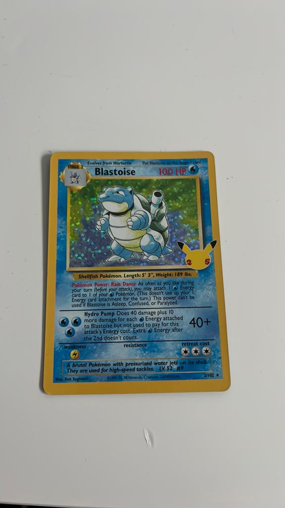 Blastoise 1995 celebration editie, Verzenden, Nieuw, Losse kaart