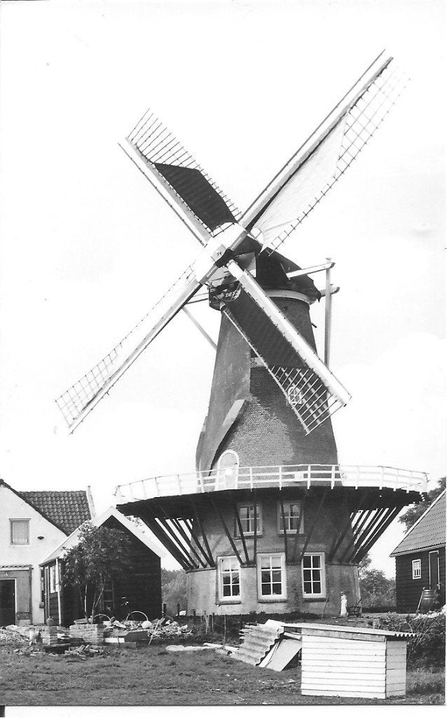 Zuilichem Korenmolen "De Hoop" - Ansichtkaart 1976, Verzamelen, Ophalen of Verzenden, 1960 tot 1980, Ongelopen, Gelderland