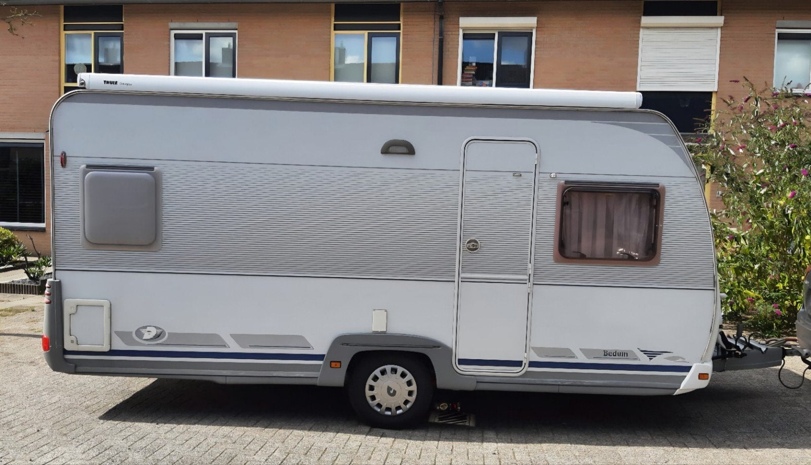 Dethleffs Beduin 450 DB 2003 Mover, Luifel, Dorema Mistral, Caravans en Kamperen, Rondzit, Frans bed, 750 - 1000 kg, Particulier