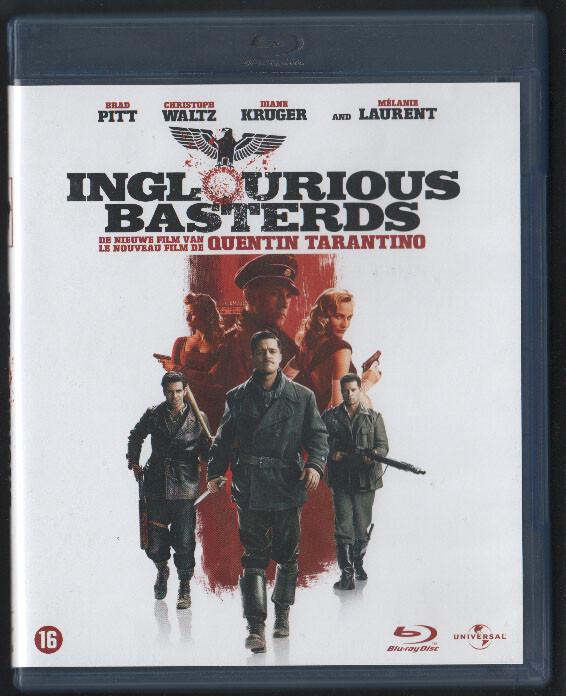 !!!VERKOCHT!!! Inglourious Basterds. Blu-ray., Ophalen of Verzenden, Gebruikt, Actie