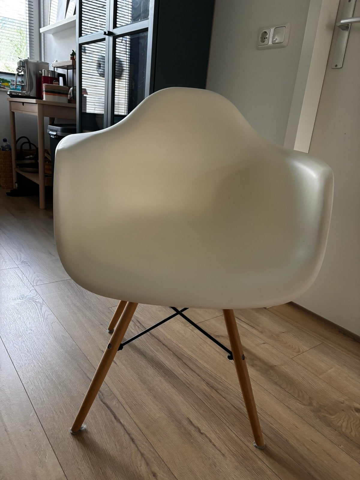 Kuipstoelen 4 stuks., Huis en Inrichting, Ophalen, Zo goed als nieuw, Wit, Vier
