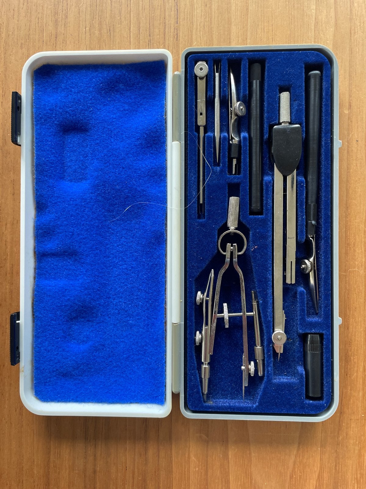 Tekenset met passer en toebehoren in doosje, Ophalen, Gebruikt, Overige typen
