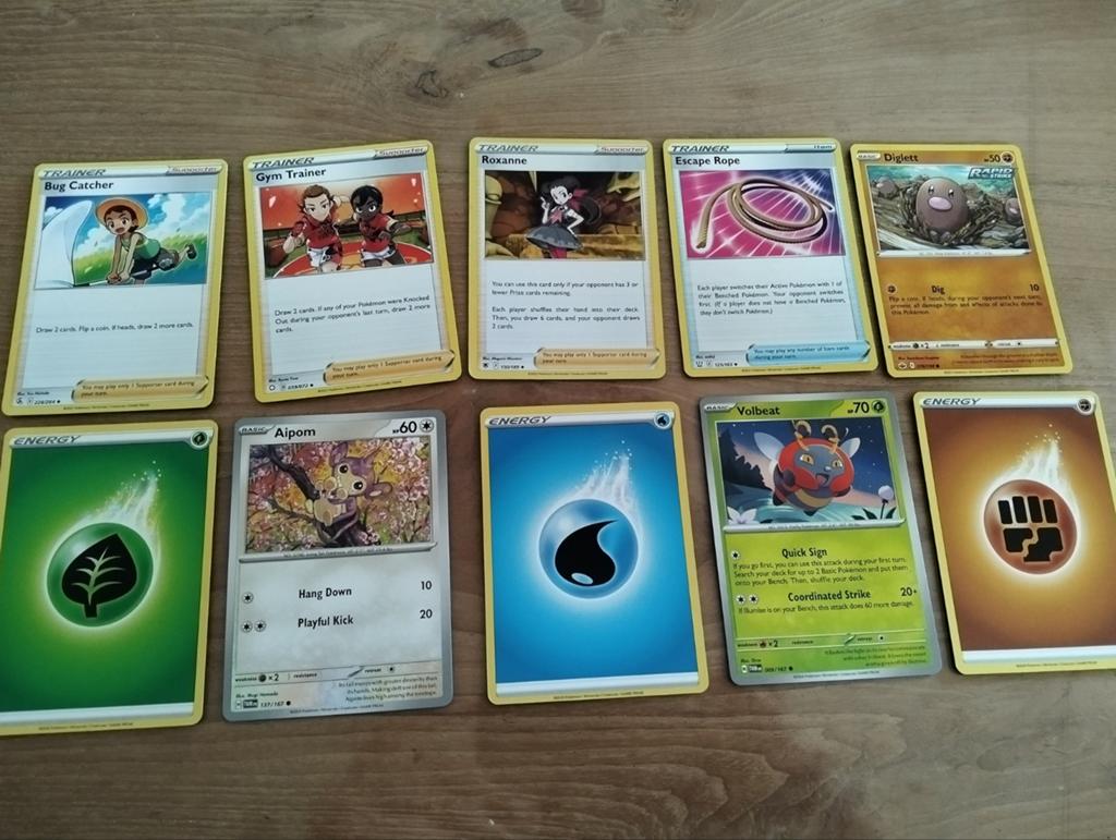 Pokémon Kaarten  10 voor €1,-, Ophalen of Verzenden, Gebruikt, Meerdere kaarten