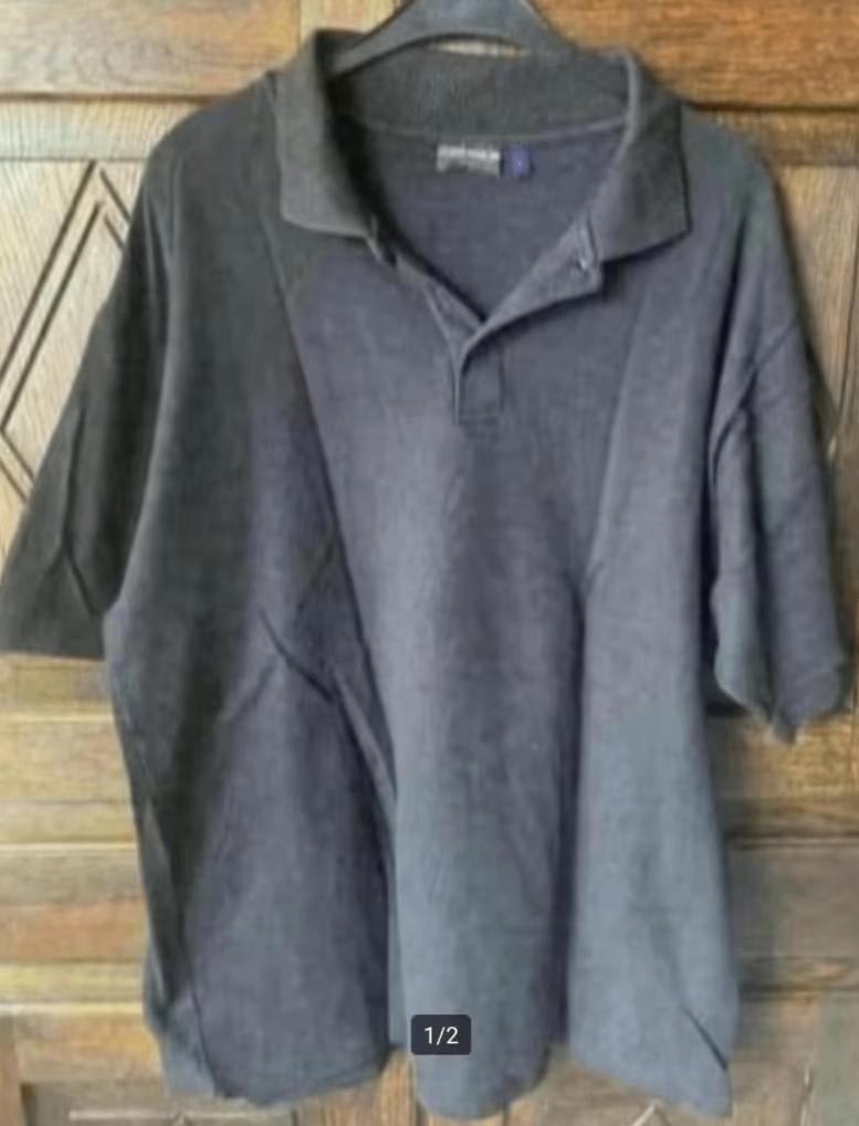 Zwarte polo, polo-shirt, herenshirt; L, large; Conte Mancini, Kleding | Heren, Polo's, Gedragen, Maat 52/54 (L), Zwart, Ophalen of Verzenden