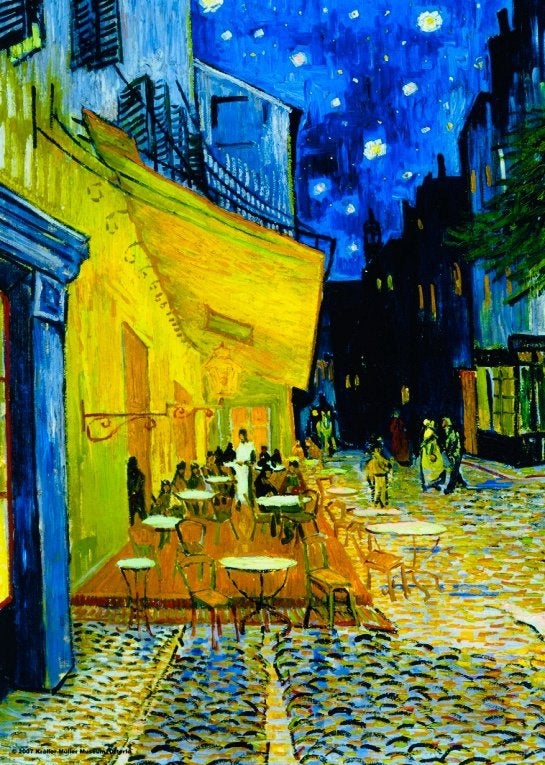 Puzzelman Vincent v Gogh-Cafeterras bij Nacht1000 AANBIEDING, Ophalen of Verzenden, 500 t/m 1500 stukjes, Nieuw, Legpuzzel