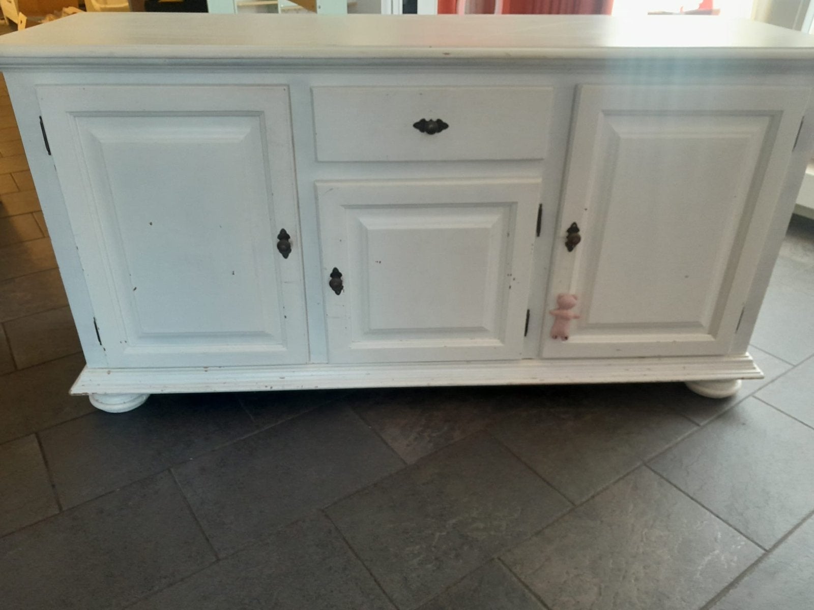 Wit dressoir met lades en deuren, Antiek en Kunst, Ophalen