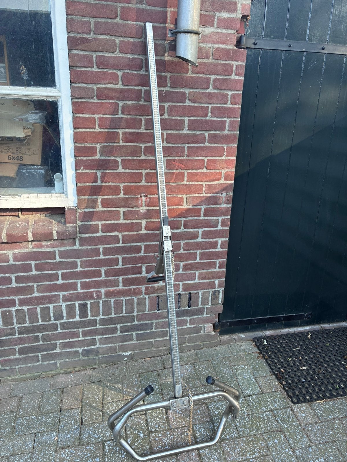 Veeverlosser krik / afkalfmachine (RVS!)