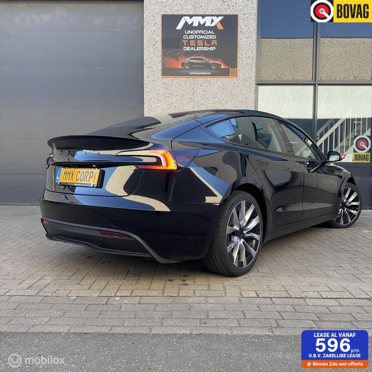 Tesla Model 3 Standard Range HIGHLAND + MMX PACK, Auto's, Automaat, Achterwielaandrijving, Gebruikt, Zwart