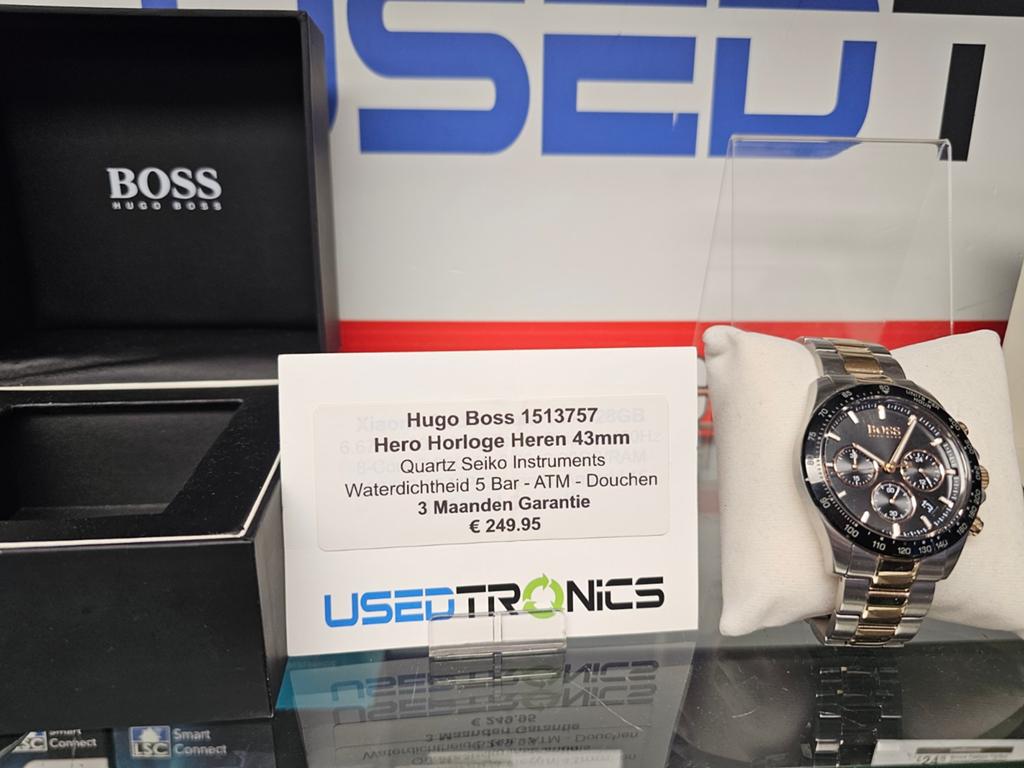 Hugo Boss Hero Heren Horloge 43mm - Zo goed als nieuw, Ophalen of Verzenden