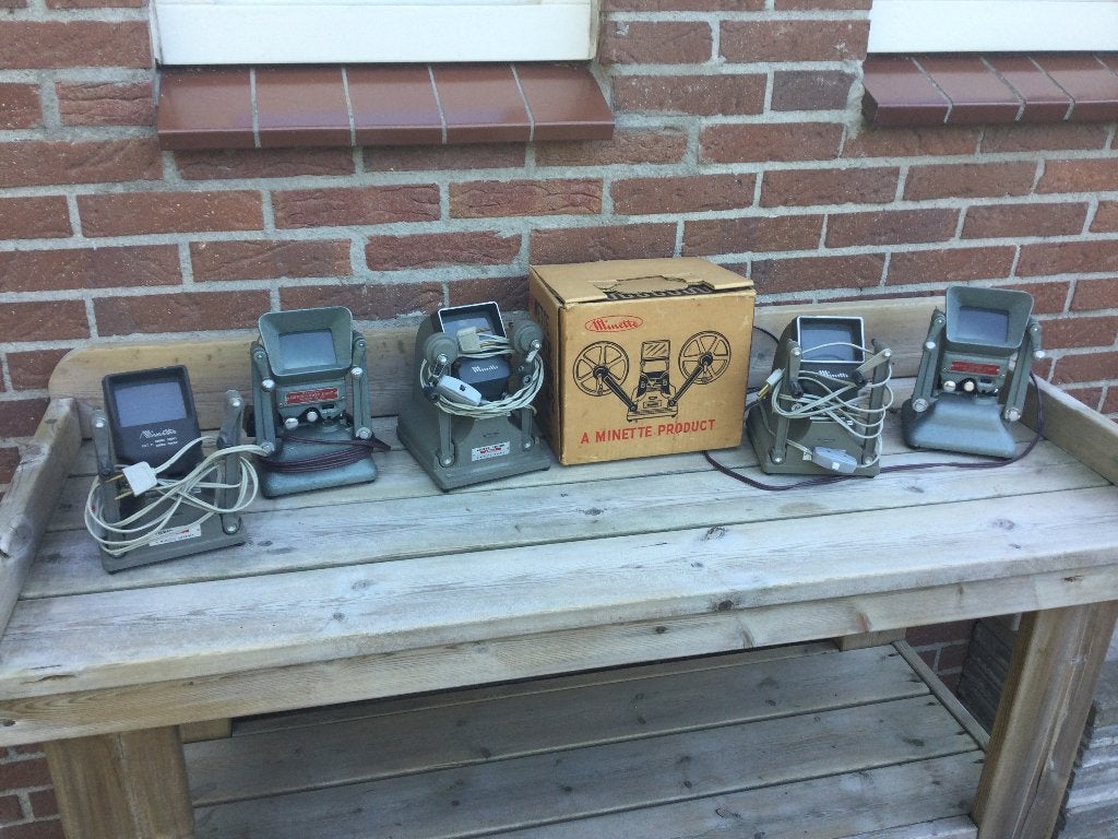 Vintage editor viewer 6 stuks, Ophalen of Verzenden, 8mm film