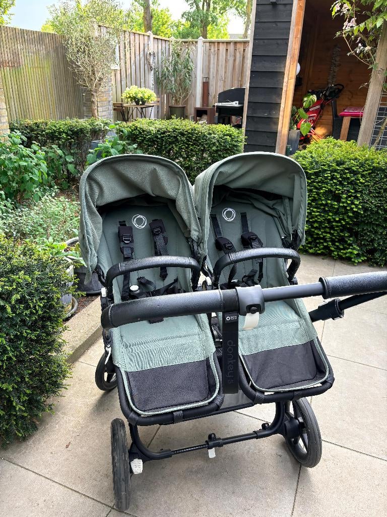Bugaboo Donkey 5 Tweeling Kinderwagen, Gebruikt, Bugaboo, Ophalen of Verzenden, Combiwagen