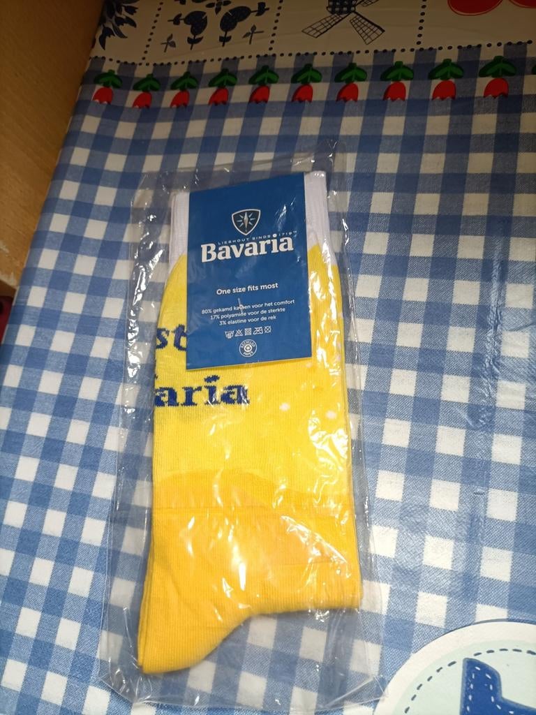 Bavaria Bier sokken NIEUW maat One size fits most, Verzamelen, Biermerken, Ophalen of Verzenden, Nieuw, Kleding, Bavaria