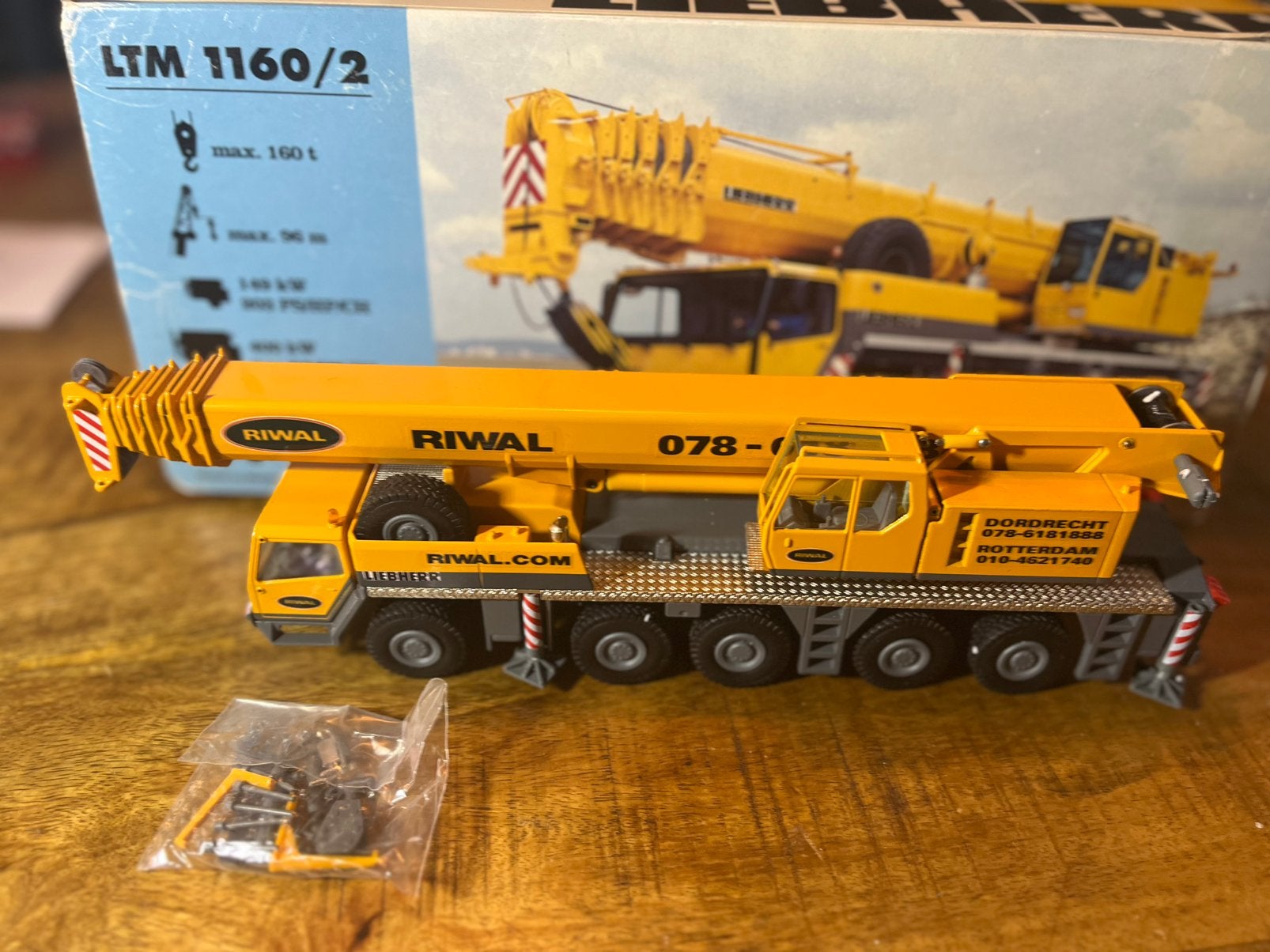 Liebherr ltm 1160/2 riwal, Hobby en Vrije tijd, Ophalen of Verzenden, Nieuw, Hijskraan, Tractor of Landbouw, Wsi