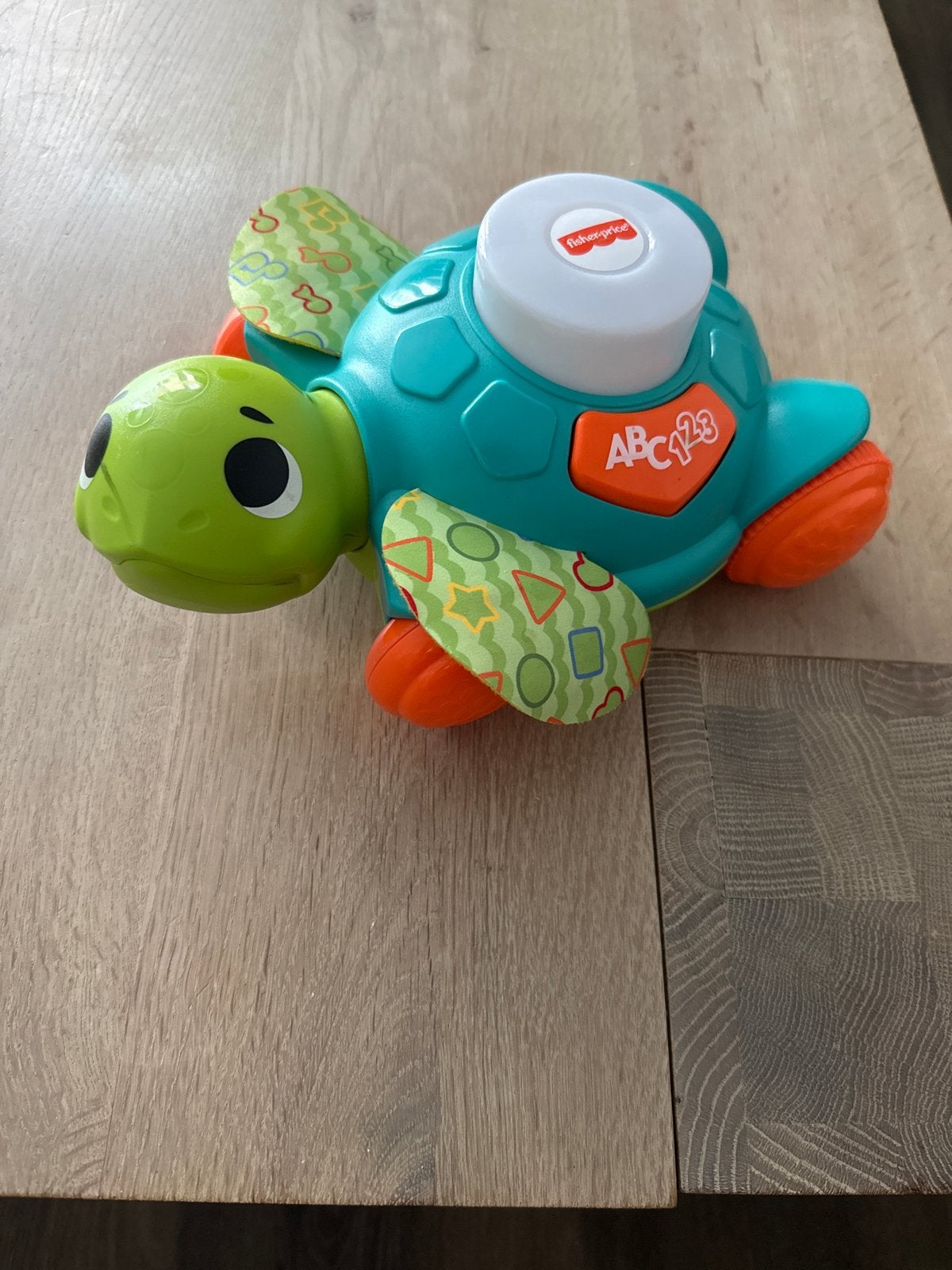 Fisher-Price Kruip en Leer Schildpad, Ophalen of Verzenden, Zo goed als nieuw, Duw- of Trekspeelgoed, Met geluid