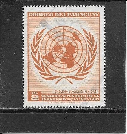 Paraguay Verenigde Naties, Ophalen of Verzenden, Gestempeld, Zuid-Amerika