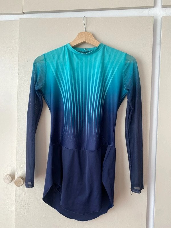 Lycra Skating Dress, Turquoise, maat M, Maat 38/40 (M), Overige typen, Zo goed als nieuw, Verzenden
