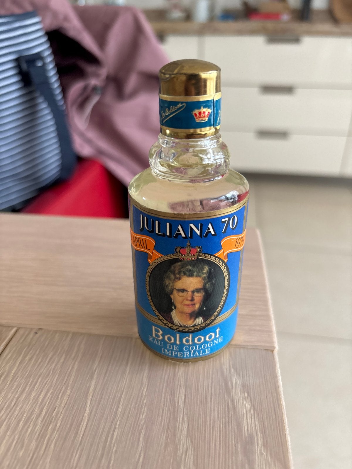 Vintage Boldoot Eau de Cologne Juliana 70 Flesje, Ophalen of Verzenden, Nieuw, Nederland, Overige typen