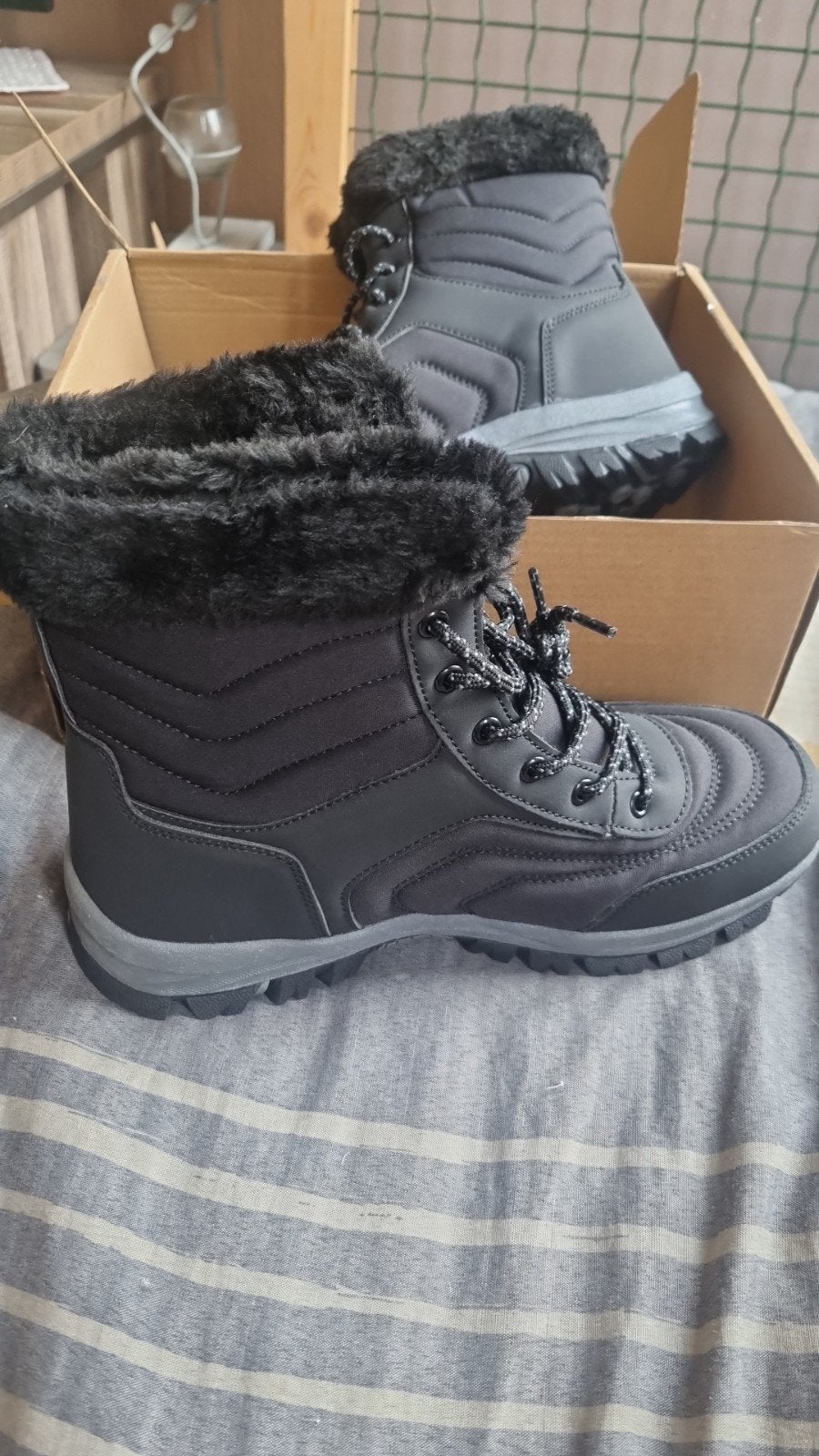 Nieuwe YuXeTing Snowboots Maat 39 - Zwart, Zwart, Snowboots, Nieuw, Ophalen of Verzenden