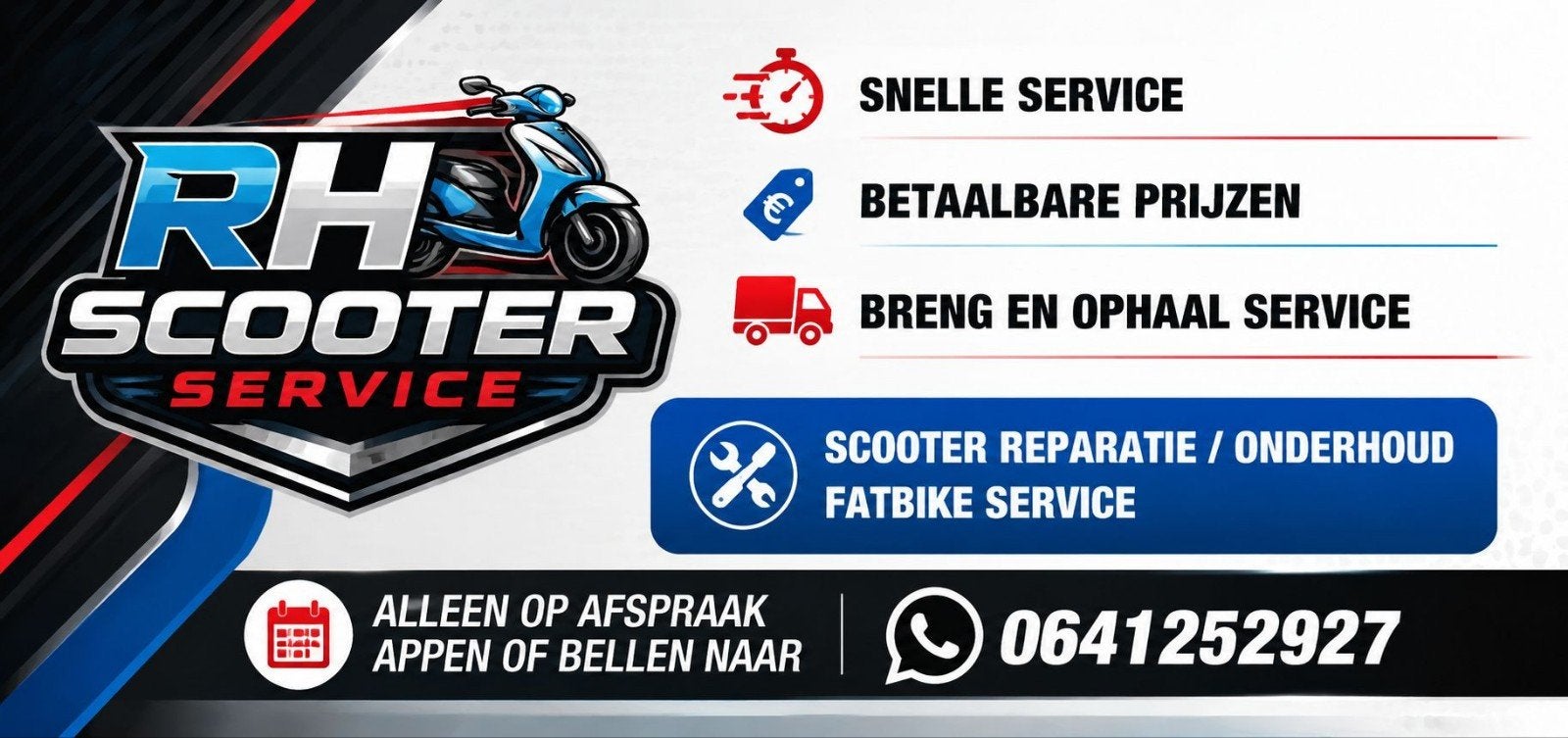 Scooter onderhoud en reperatie, Ophalen of Verzenden