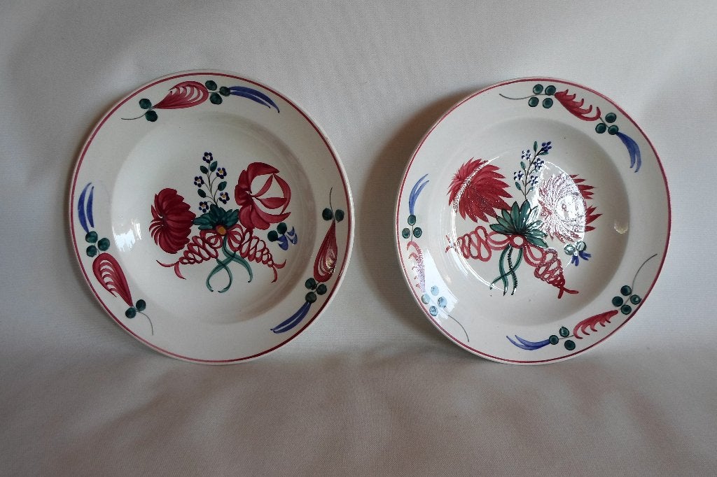 Faience De Jemappes Borden, Ophalen of Verzenden