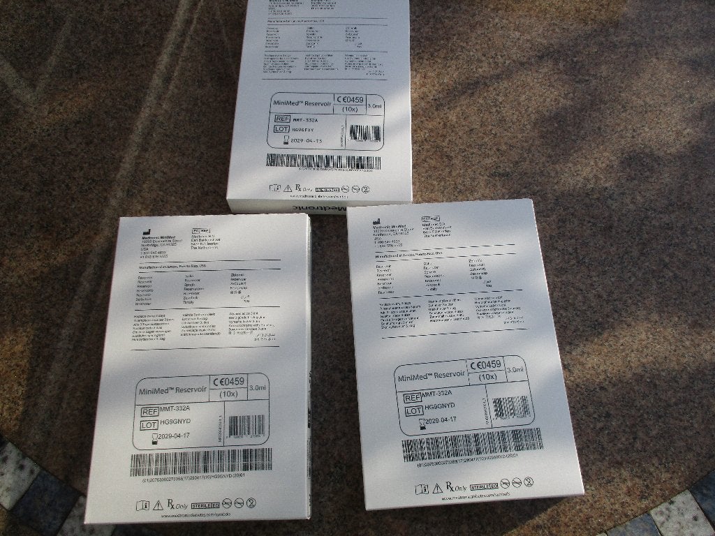 Medtronic MiniMed 3 x Reservoire 3 ml - MMT-332A, Diversen, Verzenden